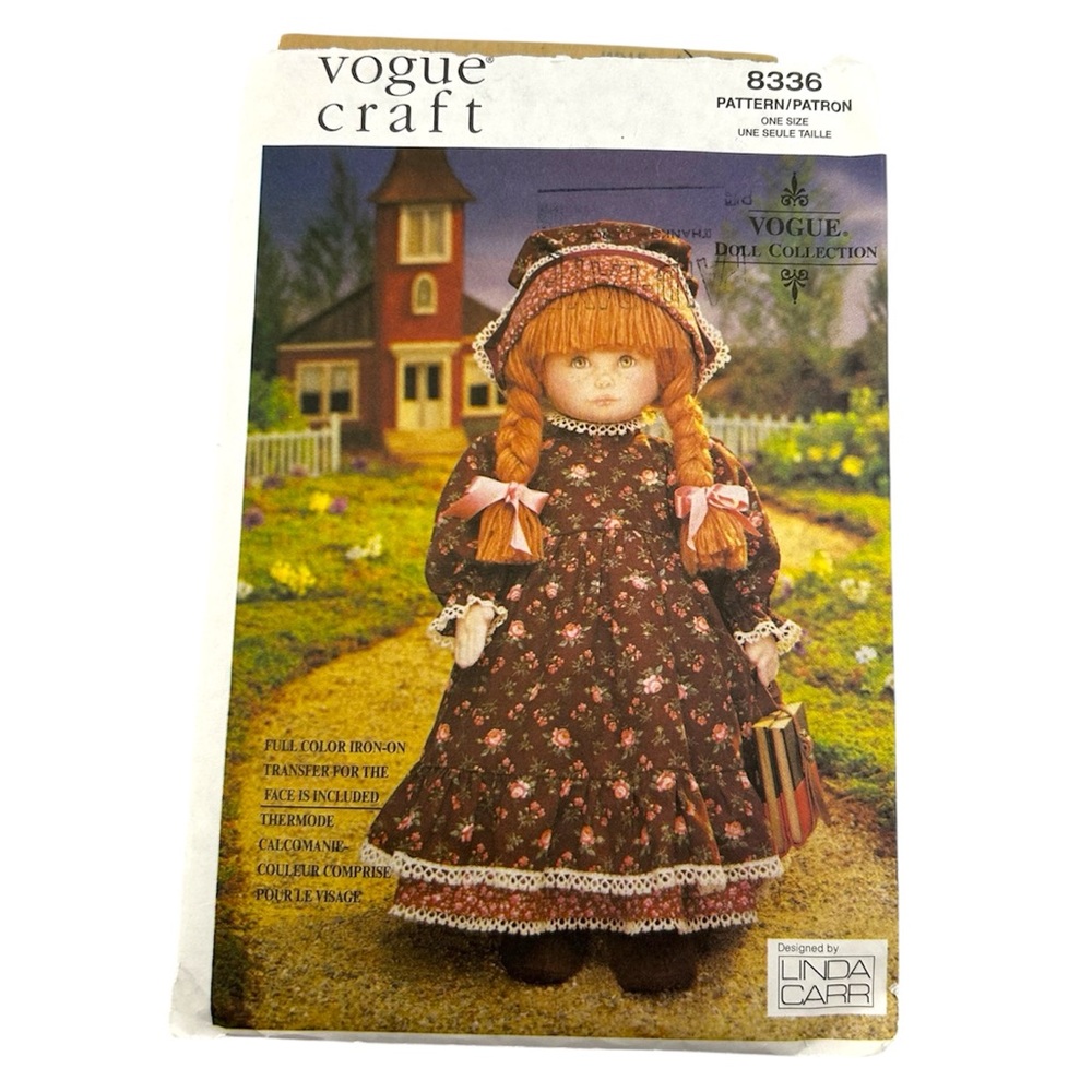 🪡 Vogue Craft Early American Doll & Outfit Sewing Pattern 8336